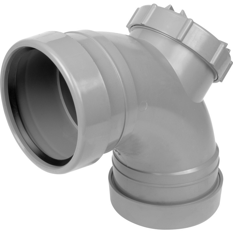 Ribbed Access Bend 90deg - New 110mm