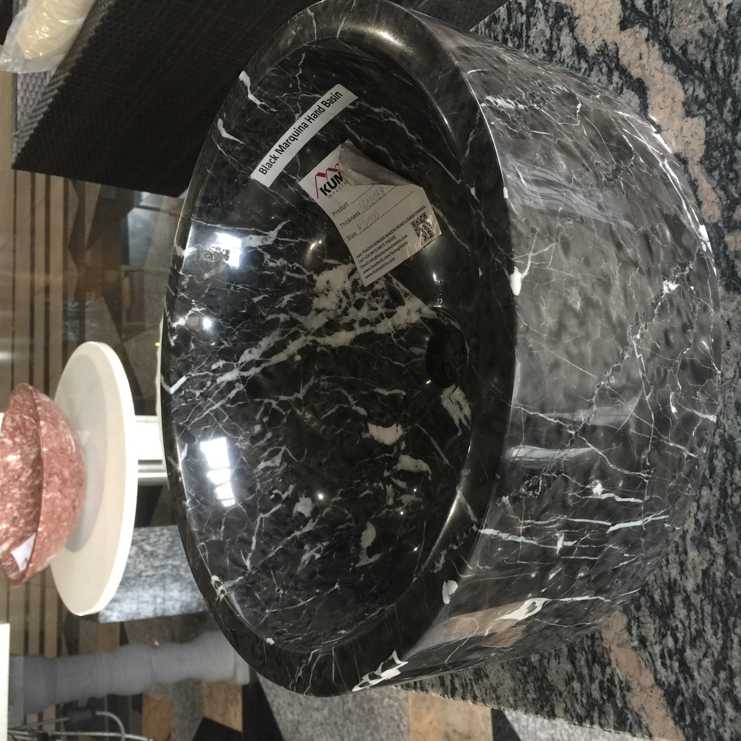 Black Marquina Hand Basin