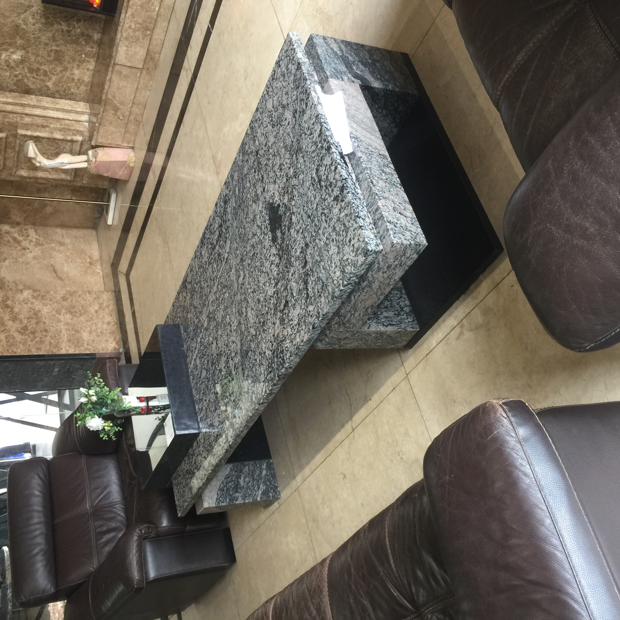 Custom-Made Living Room Granite Table