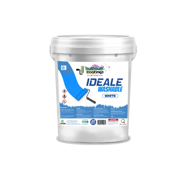 WHITE IDEALE WAHSABLE PAINTS 20LTR