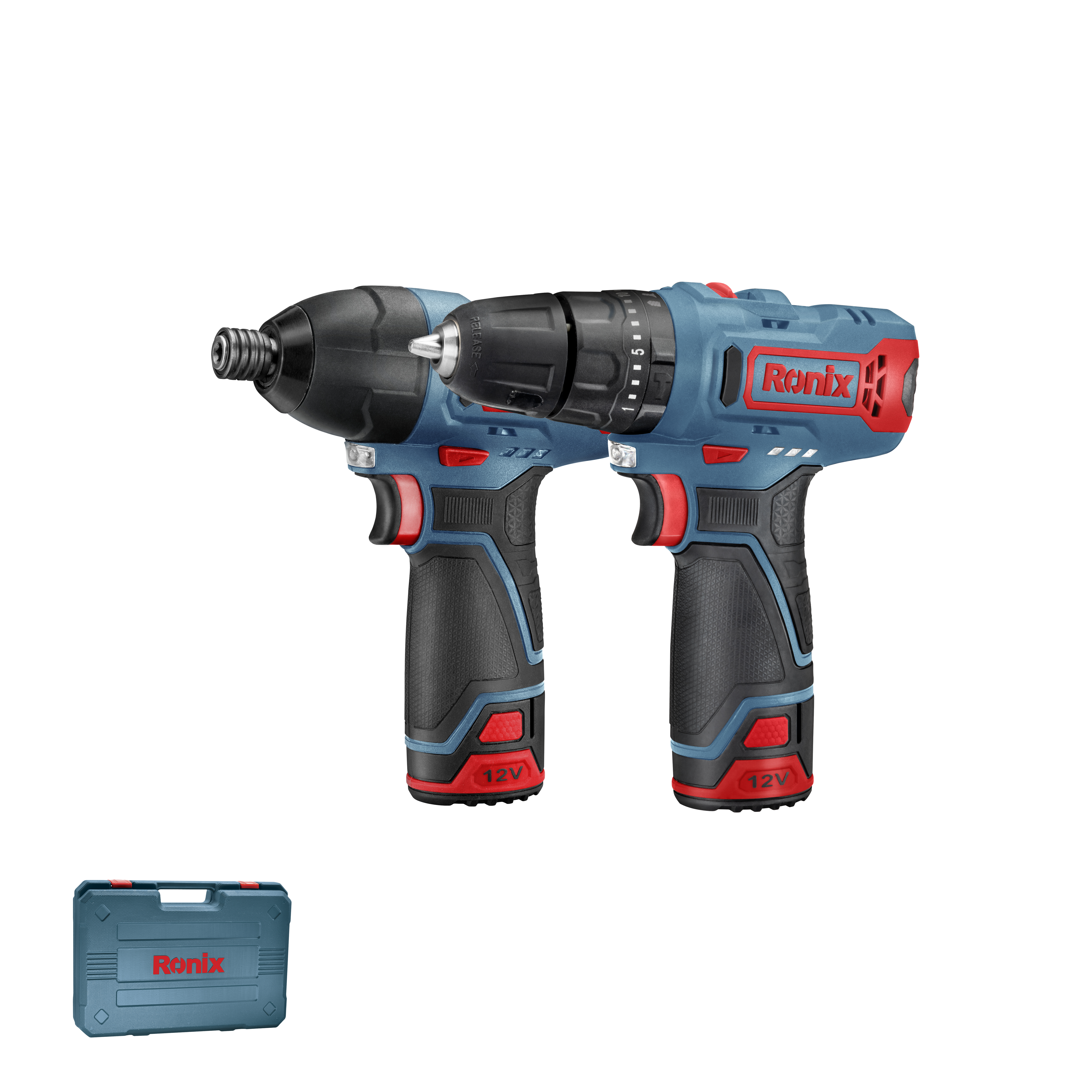 Cordless Impact Drill Driver + Impact Screw Driver Kit